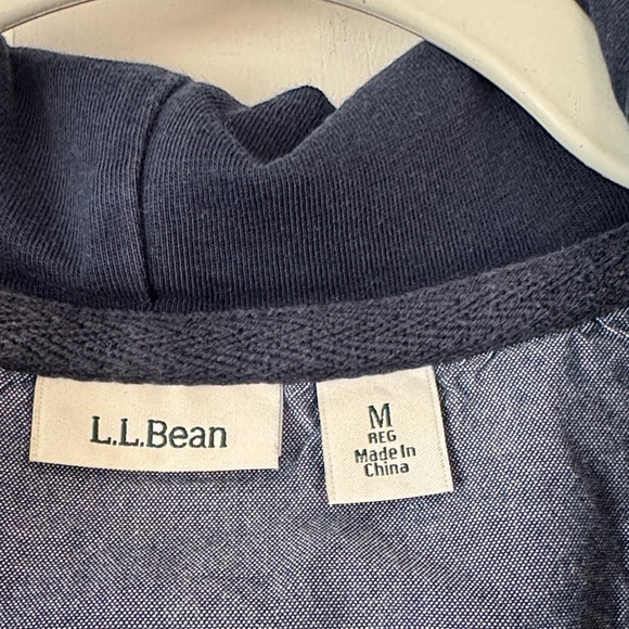 L.L. Bean Woman’s Heather Gray Hoodie Top - Picture 5 of 14